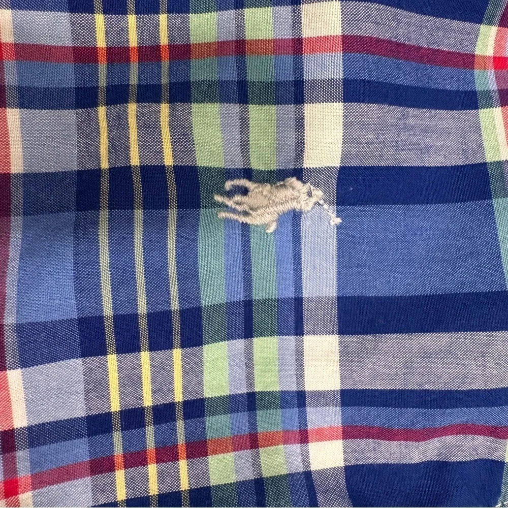 Ralph Lauren LOT Of 2 Boys Button Down Shirts Sz 3T 1 Short Sleeve 1 Long Sleeve